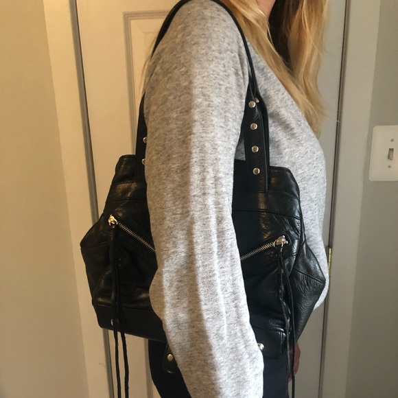 Black leather Botkier Bag - Picture 5 of 7